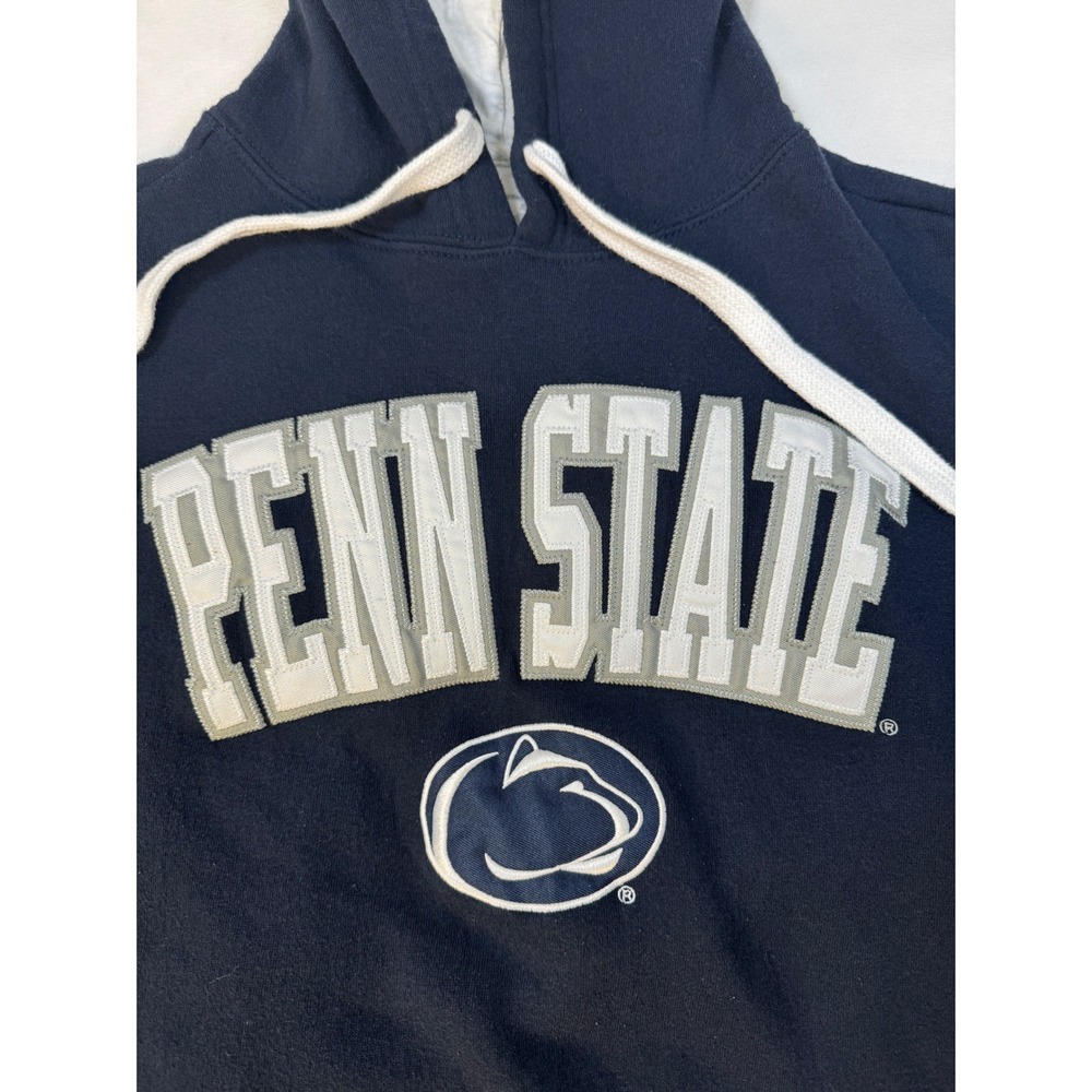 Penn State Nittany Lions Navy Blue Hoodie Sweatshirt Mens Medium G5 NCAA - Picture 3 of 8